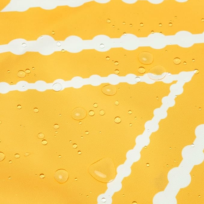 Adabana Outdoor Waterproof Pillow Covers 20x20 Yellow | Geometric Decorative Throw Pillow Covers Set of 2 for Patio, Garden, Porch, Farmhouse