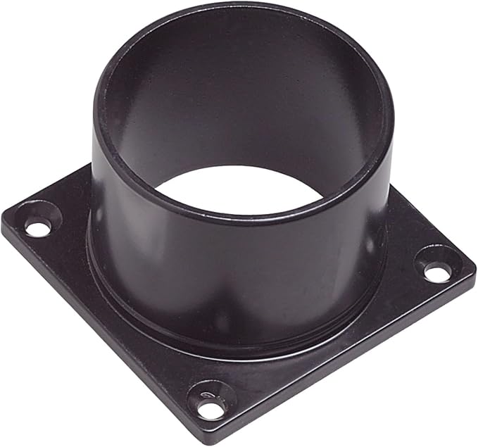 Design House Mayfield Outdoor Post Top Light with 3-Inch Pier Base Mount Fitter, Black, 590299 | Post Mount, Contemporary/Modern, Aluminum, 2-Piece, Lighting, 590299
