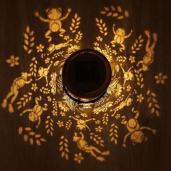 Frog Solar Lanterns Outdoor Waterproof Garden Decor Gifts for Women | Metal Hanging Solar Lights Birthday Gifts for Grandma Mom Solar Decoration Outside for Yard, Patio, Backyard, Porch