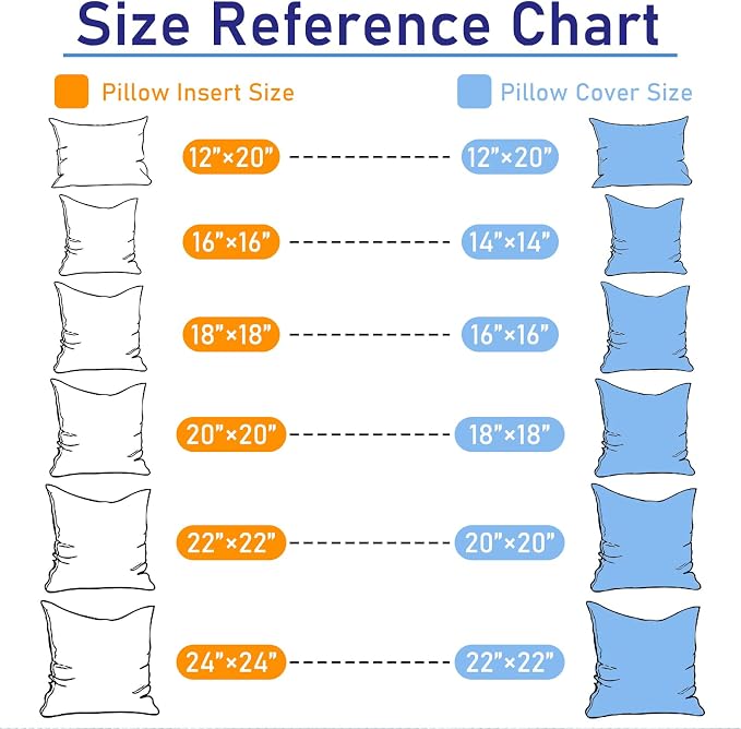 2 Pack 24x24 Outdoor Pillows, Water Resistant Throw Pillow Inserts | Square Waterproof Pillows, Decorative Pillow for Patio & Couch, Fluffy & Supportive, Convenient Zipper Design
