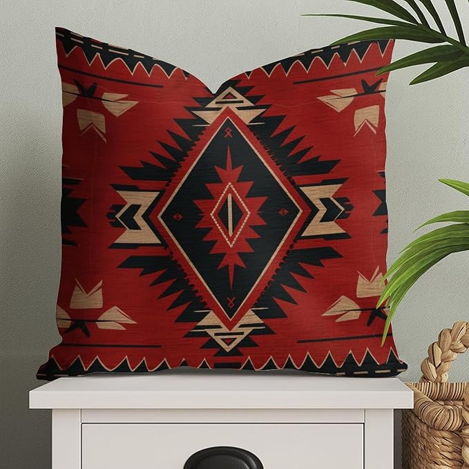 Cheyan Waterproof Farmhouse Throw Pillow Cover with Zipper Textile Pattern Pillow Cases Cushion Cover for Patio Outdoor Furniture Tent Garden Home Decorations 20x20in, Style, 28wbbfyutvmp