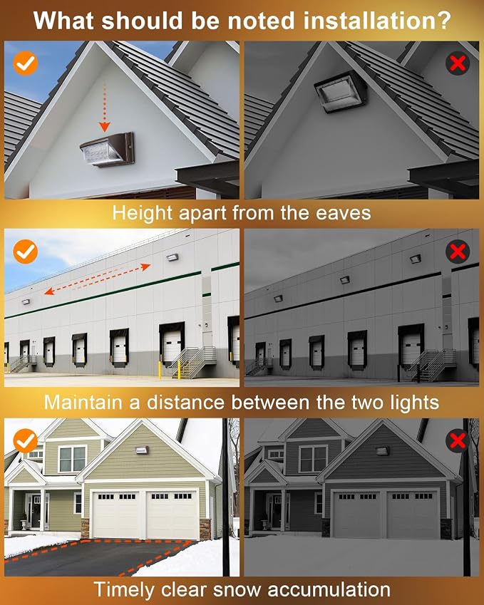 ledmo 120W LED Wall Pack Light - Size Update 6 Pack Dusk to Dawn Outdoor Lighting with Photocell Commercial Industrial Lights for Bay,Shop,Garage,Barn,Warehouse,Building,Yard 5000K