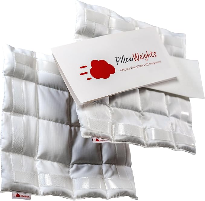 Outdoor Pillow Weights – Invisible Weighted Inserts to Keep Outdoor Cushions in Place on Windy Patios, Decks, Yachts & Resorts – Water-Resistant, Wind-Tested (2-Pack)