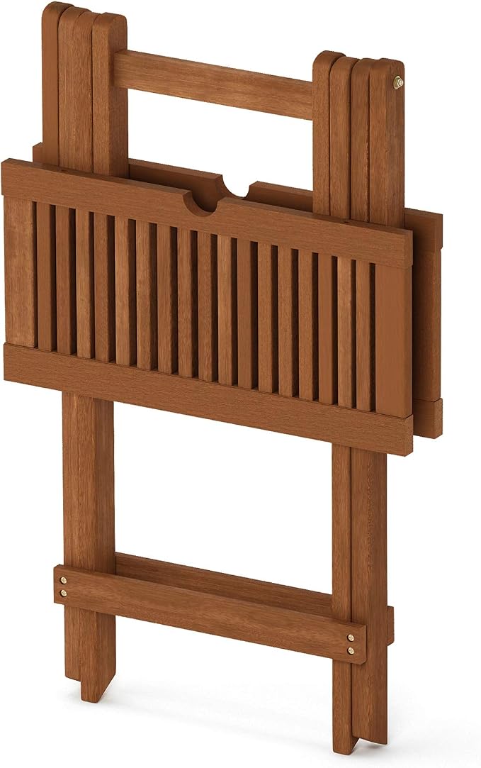 Furinno FG18065 Tioman Hardwood Patio Furniture Folding Table in Teak Oil, Large, Natural