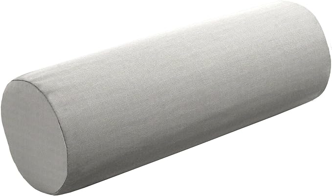 Cushion Source 20" x 6" Sunbrella Bolster Pillow, Indoor/Outdoor Decorative Support Pillow, Fade and Water Resistant, Sunbrella Canvas Granite