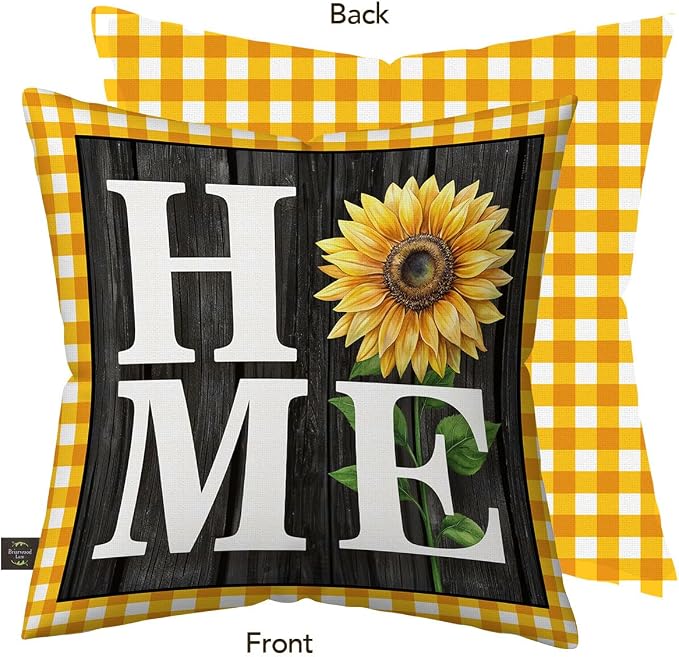 Briarwood Lane Summer Indoor/Outdoor Pillow 17x17 Sunflower Home for Summer Pillow