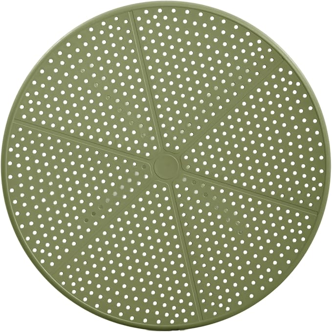 Christopher Knight Home Elshore Patio Bistro Table, Outdoor Plastic Round Table with Pedestal Base, Compact Bistro Table for Garden/Balcony/Poolside, Modern Coffee Table, Accent Table, Sage Green