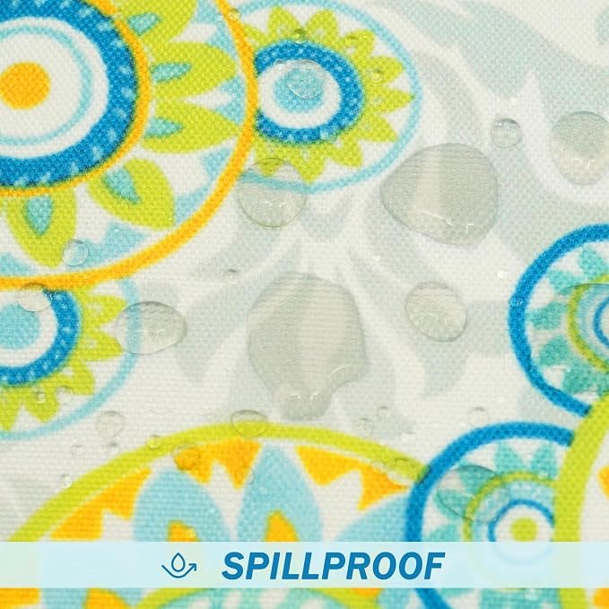 Eternal Beauty 18X18'' Set of 2 Waterproof Outdoor Pillow Covers for Spring Summer Patio Throw Pillows, Boho Floral, 18X18 inches