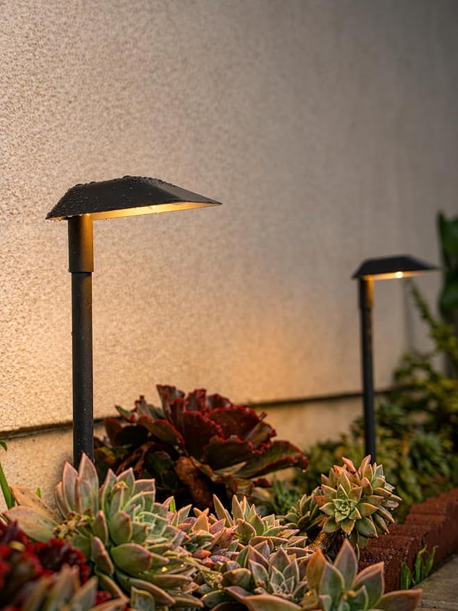 LEONLITE 12-Pack 5CCT Anti-Glare Low Voltage Pathway Lights, 12-24V AC/DC | 5W LED Landscape Path Lights, Die-Casted Aluminum, IP65 Waterproof for Yard Walkway, 1800K/2700K/3000K/4000K/5000K, ETL