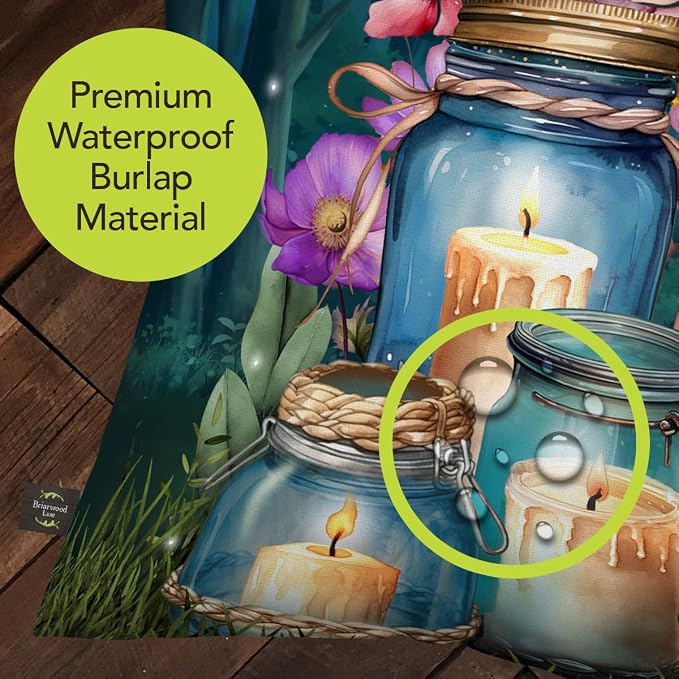 Briarwood Lane Spring Indoor/Outdoor Pillow 17x17 Be a Light Jars for Spring Pillow