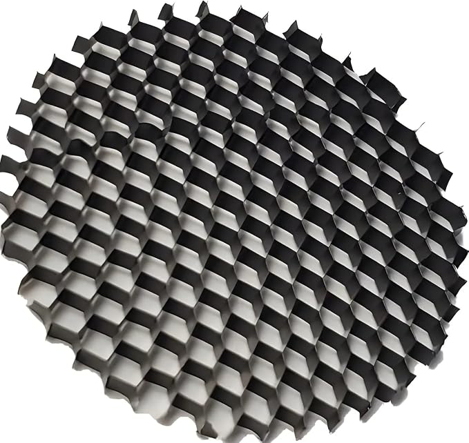 Black Aluminum Honeycomb Lighting Louver for PAR20 | PAR30 | and Some PAR38 Bulbs (2 Pack)
