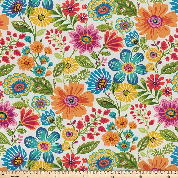 Pillow Perfect Bright Floral Indoor/Outdoor Throw Pillows, 2 Count, Lumbar - 11.5" x 18.5", Blue/Purple Gregoire