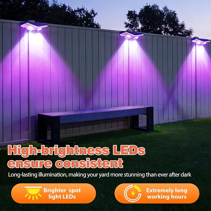 Outdoor Fence Lights Plug in, 50FT RGBIC LED Fence Lights, App & Remote Control, 100 Scene Modes, IP67 Waterproof Outdoor Lights for Backyard, Patio, Deck - Brighter Than Solar Lights