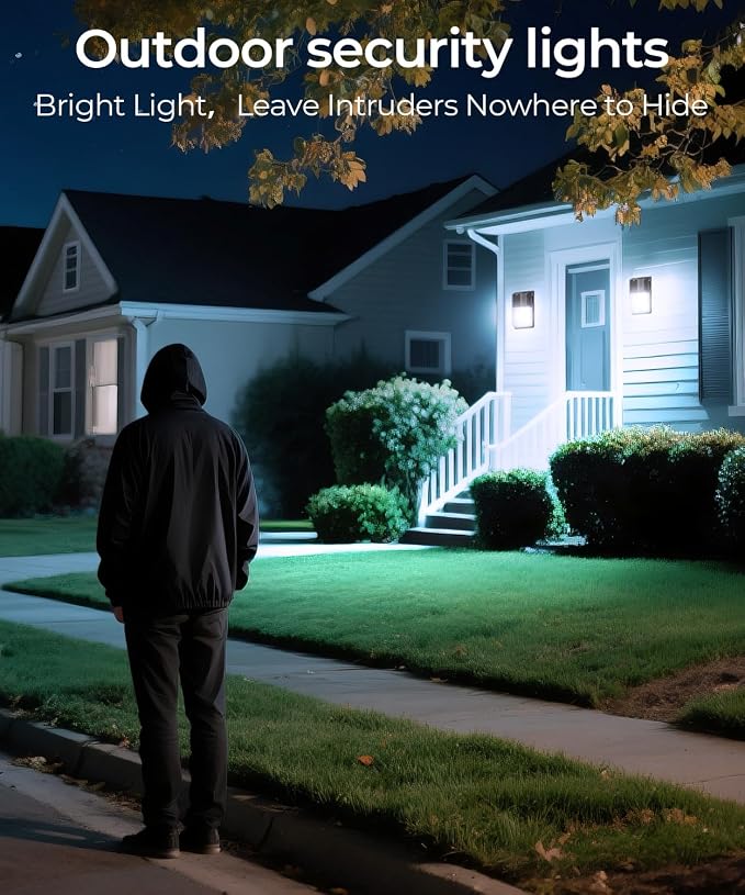 CINOTON 30W LED Wall Pack Light, 3CCT 3600LM, Dusk to Dawn Sensor, 4 Pack | 120Vac, IP65 Waterproof, 3CCT 3600LM, Hardwired Installation, Pre-punched Design, UL Listed, Garage and Porch Security Use