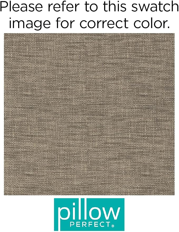 Pillow Perfect Remi Solid Indoor/Outdoor Lumbar Pillow Plush Fill, Weather and Fade Resistant, Lumbar - 11.5" x 18.5",, Grey, 2 Count