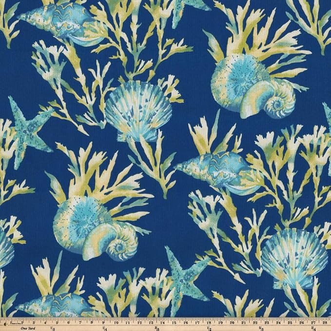 Pillow Perfect 592848 Outdoor/Indoor Daytrip Pacific Throw Pillows, 18.5" x 18.5", Blue, 2 Pack