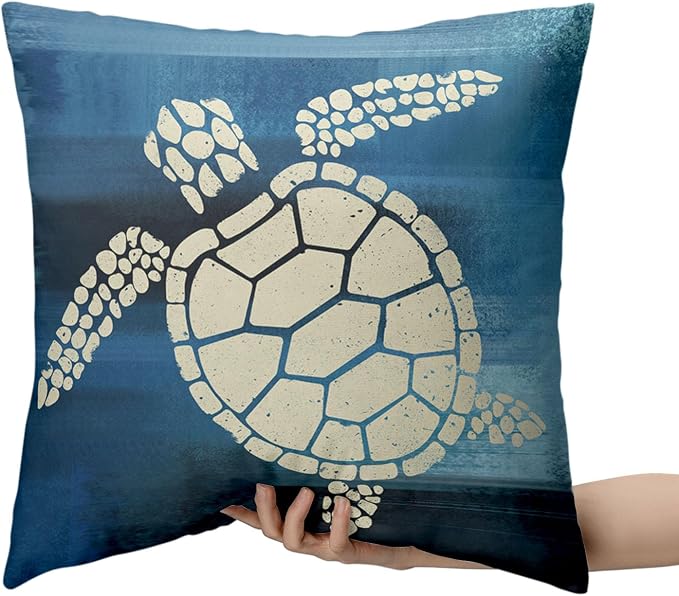 2 Pack Summer Star Vintage Starfish Throw Pillow Covers 20x20 Nautical Coastal Cushion Cover Home Bed Room Decor Home Decorative Room Decor Summer Vacation Beachy