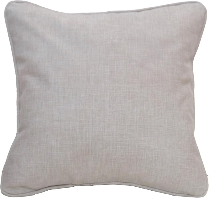 East Green 20 x 20 Waterproof Outdoor Pillow with Insert, Flax Tan - Premium Olefin Outdoor Accent Pillow for Patio Furniture