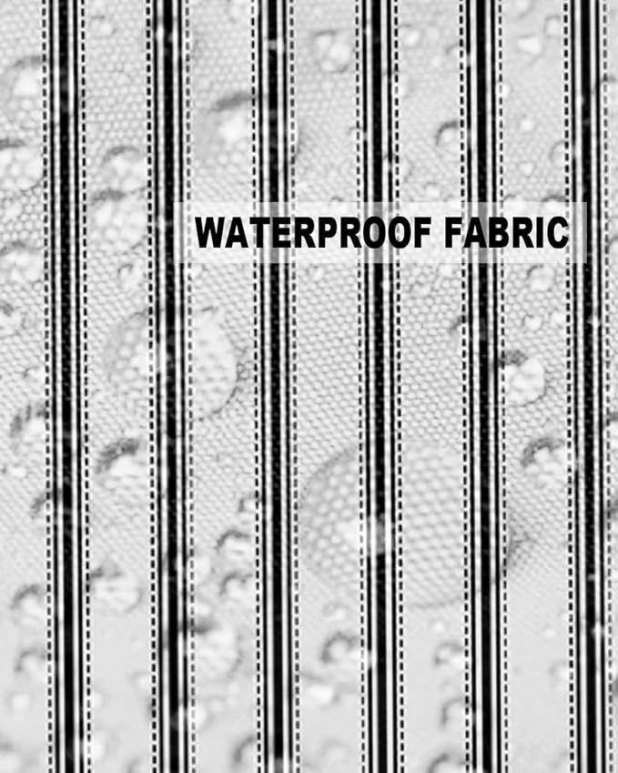 Outdoor Waterproof Throw Pillow Covers Set of 2 Black Stripe Pillowcases 18x18 Inches Vertical Striped Patio Decorative Pillows Cushion Case Patio Pillows for Couch Bed Chair Garden
