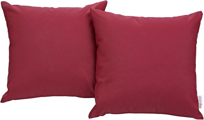 Modway Red Convene Two Piece Outdoor Patio Pillow Set (EEI-2001-RED)