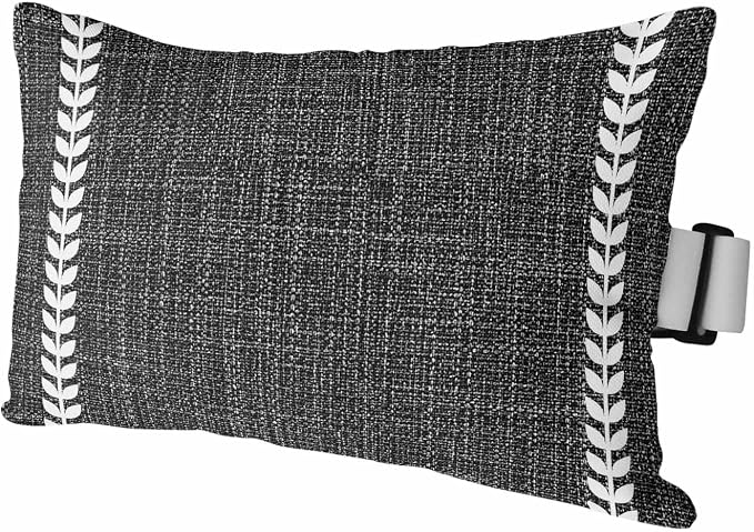 Modern Minimalist Art Outdoor Lumbar Pillow 11x16 Inch, Vintage Simple Lines Black Waterproof Throw Pillow Covers with Insert, Decorative Chair Cushions for Patio Garden Recliner