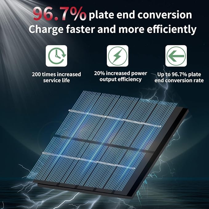 Solar Powered Motion Sensor Square Outdoor Wall Lights, Black Modern Up and Down Wall Lamps, IP65 Waterproof Warm White 3000K Wall Sconce Light Exterior for Fence Garden Outside
