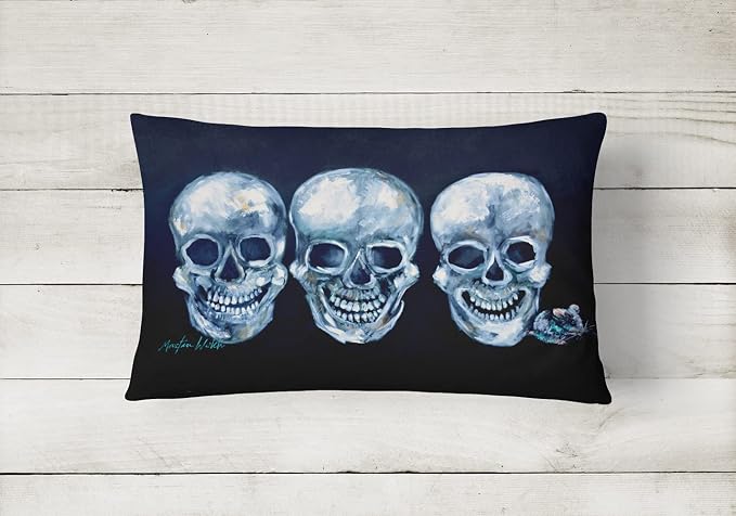 Caroline's Treasures MW1106PW1216 Ekk A Meece Canvas Fabric Decorative Pillow Machine Washable, Indoor Outdoor Decorative Pillow for Couch, Bed or Patio, 12HX16W