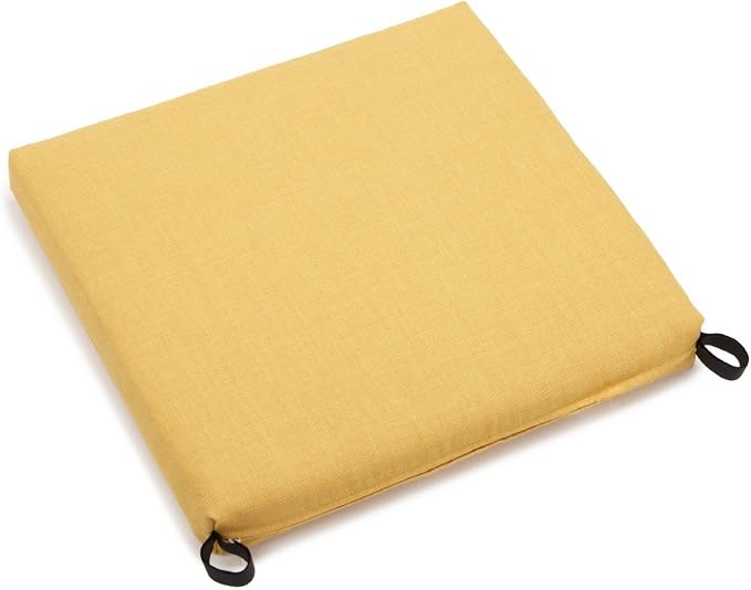 Blazing Needles Outdoor Chair Cushion, 20" x 19", Lemon 1 Count