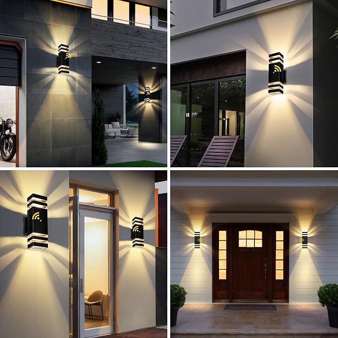 Exterior Lighting Fixtures Dusk to Dawn, Outdoor Wall Lights, Up and Down Porch Lights, Outdoor Lights for House Porch Patio