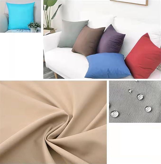 Pack of 2 Outdoor Waterproof Pillow Covers Decorative Throw Pillow Covers Furniture Cushion Cases Spring for Chair Patio Garden Couch Tent Balcony Sofa, Red, 18"x18"