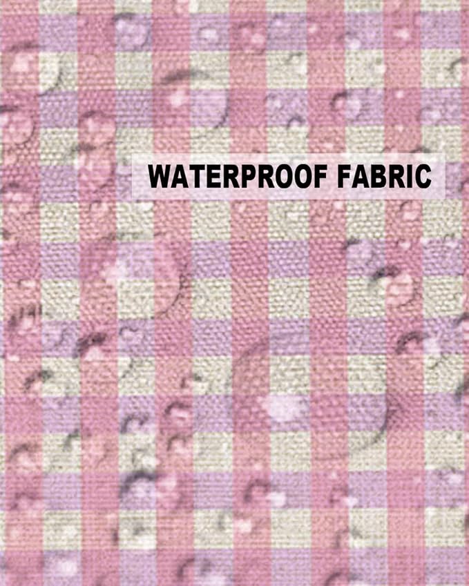 Outdoor Waterproof Throw Pillow Covers Set of 2 Pink Buffalo Plaid Lumbar Pillowcases 20x12 Inches Linen Classic Checked Patio Decorative Pillows Cushion Case Patio Pillows for Couch Bed Chair Garden