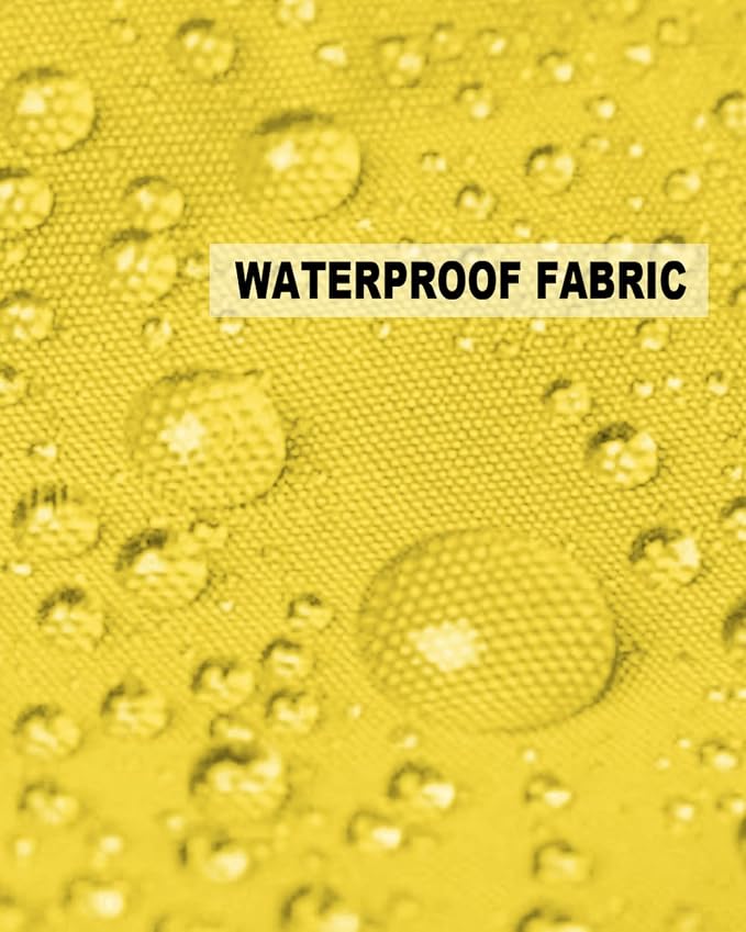 Outdoor Waterproof Pillow Covers for Patio Furniture Bright Yellow Decorative Throw Pillow Cover Solid Color Pillowcases Set of 2 Cushion Case for Sofa Couch Chair Home Decor 16x16 inch x 2pcs
