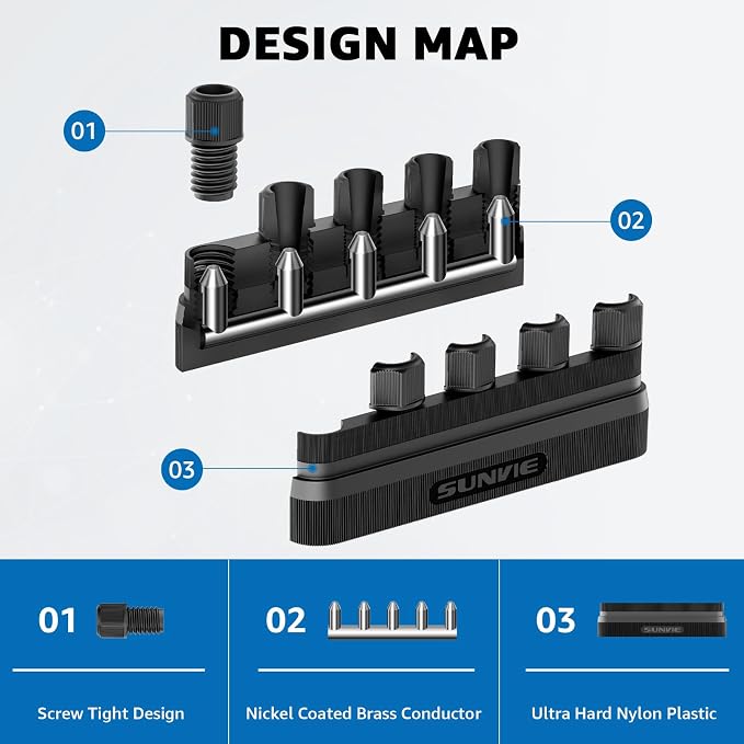 SUNVIE Low Voltage Wire Connector 5-Way Landscape Lighting Wire Connectors Fastlock3 12-20 Gauge Landscape Wire Junction Hub Connector for Landscape Lights Pathway Lights Low Voltage Cable, 2 Pack