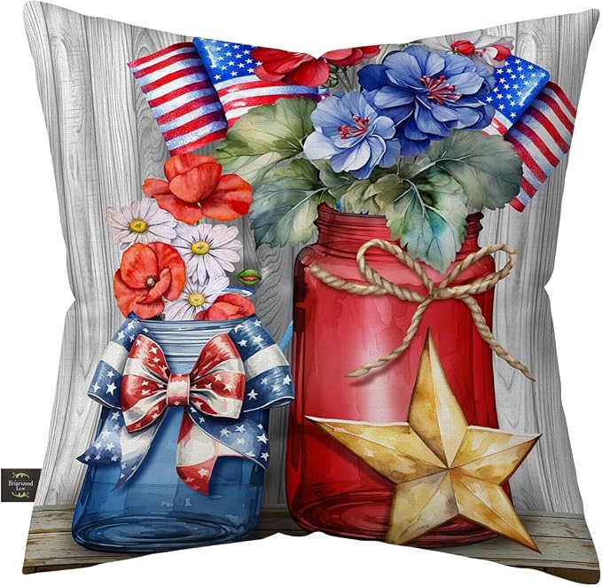 Briarwood Lane Spring Indoor/Outdoor Pillow 17x17 American Flowers for Spring Pillow