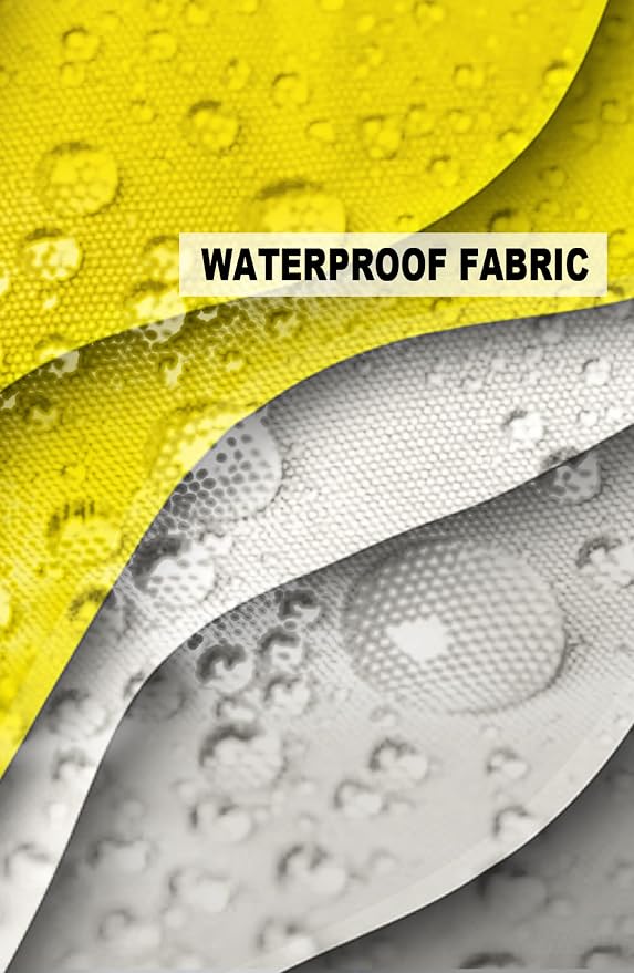 Modern Geometric Outdoor Waterproof Pillow Covers for Patio Furniture Yellow Decorative Throw Pillow Cover Abstract Beach Pillowcases Set of 2 Cushion Case for Sofa Couch Chair Home Decor 20 x 20 Inch