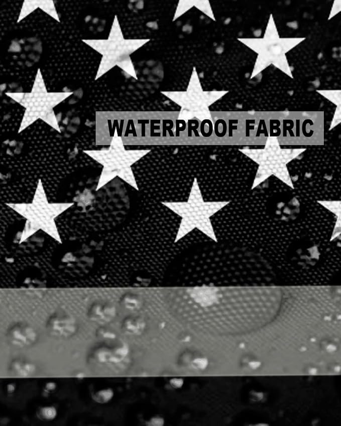Outdoor Waterproof Pillow Covers Set of 2, Thin Gray Line Law Enforcement Correctional Corrections Guards Officers Patio Throw Pillow Covers, Decorative Cushion Case for Sofa Furniture, 26x26 Inch