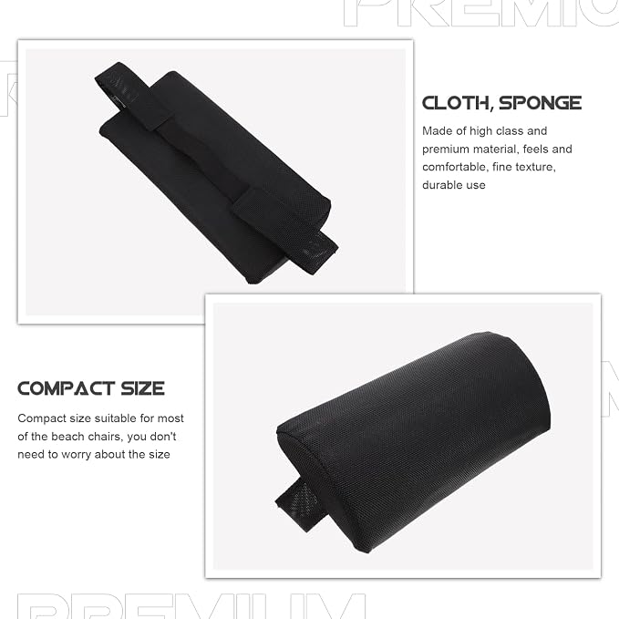 Yardwe Beach Chair Deck Chair Neck Pillow Lounge Pillow Gravity Headrest Outdoor Patio Throw s Beach Camping for Backyard Picnics Chaise Lounge Travel