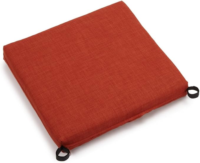 Blazing Needles Outdoor Chair Cushion, 20" x 19", Cinnamon 1 Count