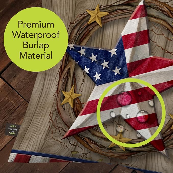Briarwood Lane Everyday Indoor/Outdoor Pillow 17x17 American Barn Star Pillow