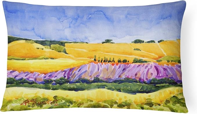 Caroline's Treasures 6053PW1216 Landscape Canvas Fabric Decorative Pillow Machine Washable, Indoor Outdoor Decorative Pillow for Couch, Bed or Patio, 12HX16W