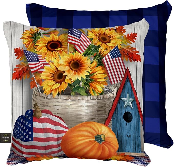 Briarwood Lane Fall Indoor/Outdoor Pillow 17x17 American Autumn for Fall Pillow