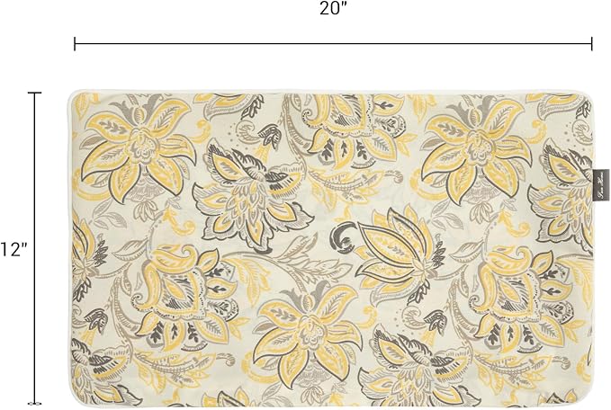 FUNHOME Waterproof Outdoor Lumbar Pillow Covers Set of 2,Home Decor for Garden Patio Furniture,Couch,Sofa 12"x20" Inch Decorative Pillows Cover Only,NO Insert(Yellow Flower)