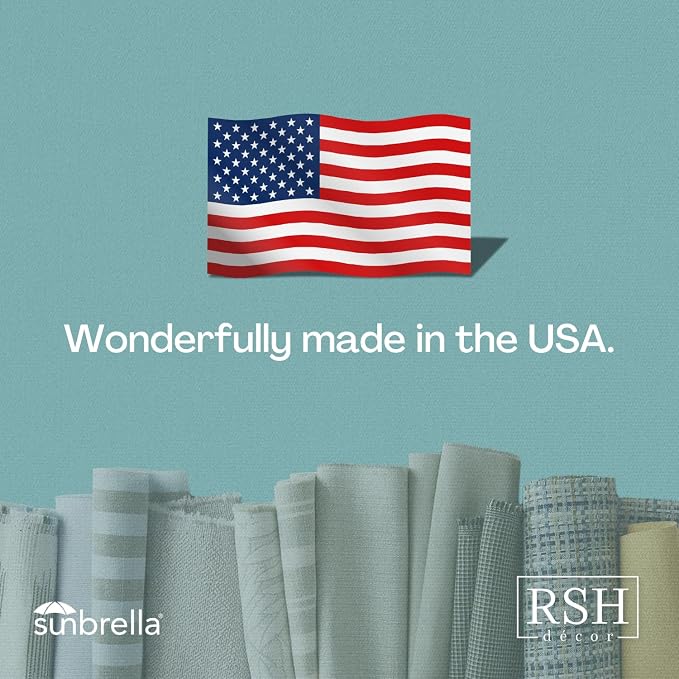 RSH DECOR: Sunbrella Square Throw Pillows Set of 4 | 24" x 24" | Water and Fade-Resistant Performance Fabric | Outdoor Pillow Covers with Down-Alternative Inserts | Made in USA (Cast Petal Pink)