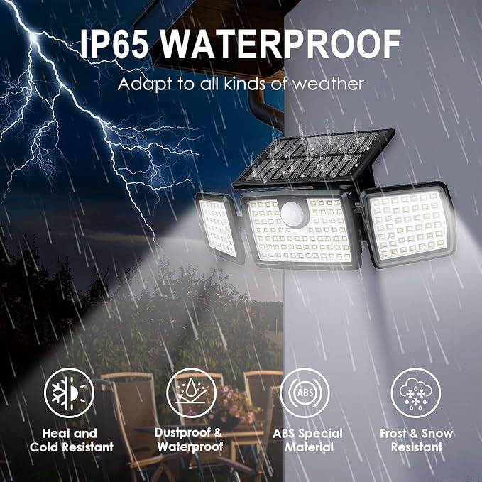 MIHANI Solar Lights Outdoor, Quick Charge Solar Motion Deck Lights Outdoor for Deck with High Brightness, Larger Built-in Tempered Glass Panel, Sensitive PIR Motion Inductor (Remote 6 Pack)