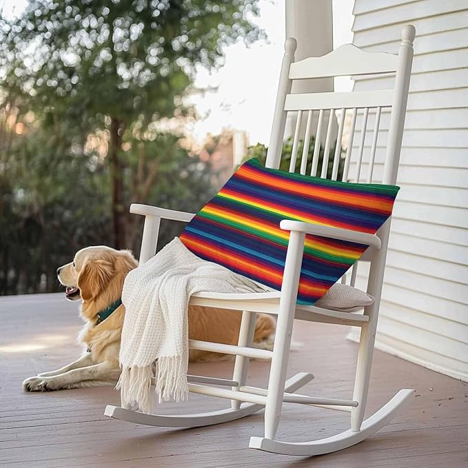 Outdoor Throw Pillow Covers Waterproof Pillow Cases 20x12 Colorful Mexican Stripes Ethnic Style Decorative Pillow Covers Cushion Cases for Couch Sofa Patio Garden 2 Pack Orange Gradient Geometric