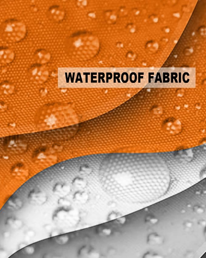 Outdoor Pillows 16x16 Waterproof Outdoor Pillow Covers Orange Gray Ombre Polyester Throw Pillow Covers Garden Cushion Decorative Case for Patio Couch Decoration Set of 2 Gradual Texture
