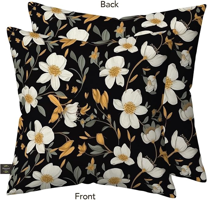 Briarwood Lane Everday Indoor/Outdoor Pillow 17x17 Elegant Flowers for Everday Pillow