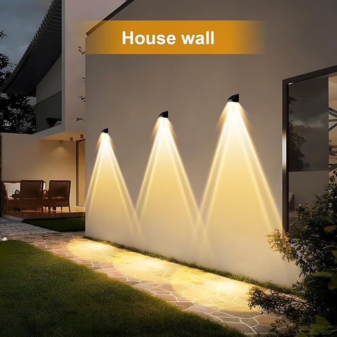 Super Long Lasting Solar Fence Lights Outdoor,Deck Lights Waterproof,Perfect for Winter and Rainy Days,Dusk to Dawn High Brightness Solar Lighting for Wall,Stair,Yard,Patio,Backyard(18 Pack,Brown)