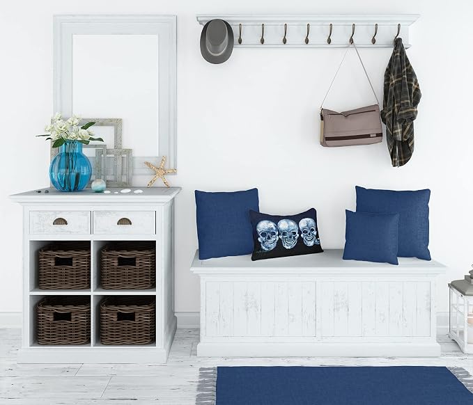 Caroline's Treasures MW1106PW1216 Ekk A Meece Canvas Fabric Decorative Pillow Machine Washable, Indoor Outdoor Decorative Pillow for Couch, Bed or Patio, 12HX16W