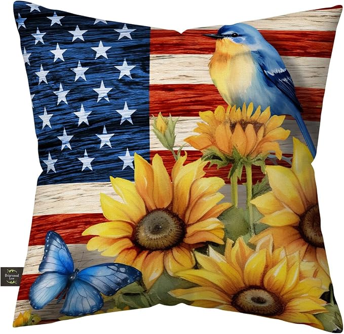 Briarwood Lane Summer Indoor/Outdoor Pillow 17x17 American Country for Summer Pillow